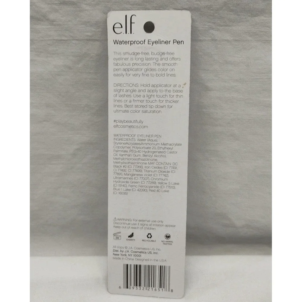 e.l.f Waterproof Eyeliner Pen Black 21651. New Sealed